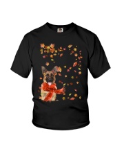 Leaf Scarf - German Shepherd 2 Youth T-Shirt tile