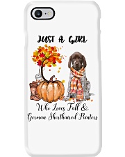 Girl Love Fall And - German Shorthaired Pointer Phone Case tile