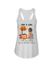 Girl Love Fall And - German Shorthaired Pointer Ladies Flowy Tank tile