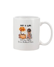 Girl Love Fall And - German Shorthaired Pointer Mug tile