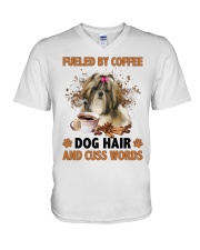 Fueled By - Shih Tzu 1 V-Neck T-Shirt tile