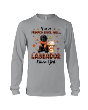 Pumpkin Kinda - BLACK Labrador Pup Long Sleeve Tee tile