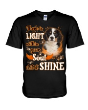 Shine - Bernese Mountain Dog V-Neck T-Shirt tile