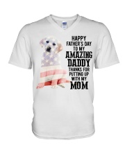 Father Day - Goldador Dog V-Neck T-Shirt tile