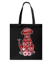 Happy Mother's Day - Best Dog Mom - Dog Shape Tote Bag tile