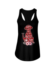 Happy Mother's Day - Best Dog Mom - Dog Shape Ladies Flowy Tank tile