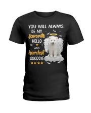 Hardest Goodbye - Samoyed Ladies T-Shirt tile