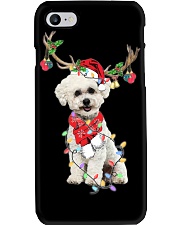 Reindeer - Bichon Frise 1 Phone Case tile