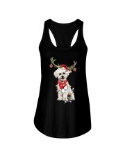 Reindeer - Bichon Frise 1 Ladies Flowy Tank tile