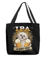 IPA Lot - CREAM Shih Tzu All-Over Tote tile