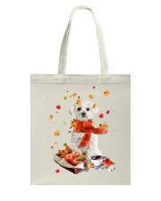 Autumn Leaves Maltese Tote Bag tile