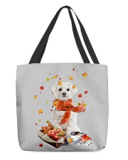 Autumn Leaves Maltese All-Over Tote tile