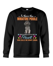 Kinda Stole - SILVER Miniature Poodle Crewneck Sweatshirt tile