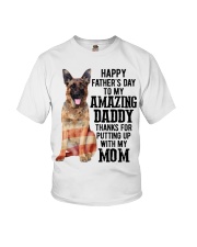 Daddy German Shepherd Youth T-Shirt tile