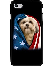 American flag - Shih Tzu Dog Phone Case tile