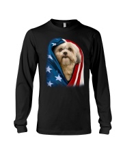 American flag - Shih Tzu Dog Long Sleeve Tee tile