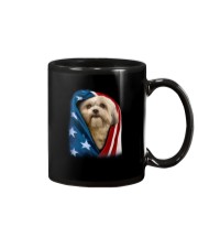 American flag - Shih Tzu Dog Mug tile