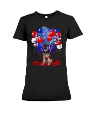 4th July American Balloons - German Shepherd Premium Fit Ladies Tee tile