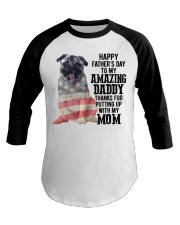 Father Day - Pug Baseball Tee tile
