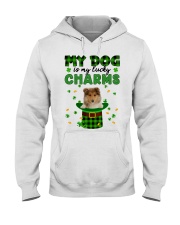 Lucky Charm - Rough Collie 2 Hooded Sweatshirt tile