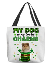 Lucky Charm - Rough Collie 2 All-Over Tote tile
