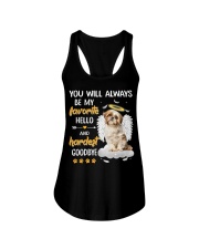 Hardest Goodbye - shih tzu Ladies Flowy Tank tile