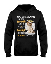 Hardest Goodbye - shih tzu Hooded Sweatshirt tile
