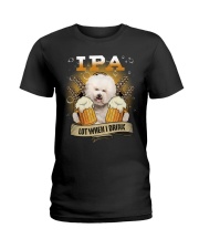 IPA Lot - CREAM Bichon Frise Ladies T-Shirt tile
