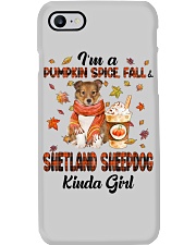 Pumpkin Kinda - Shetland Sheepdog 2 Phone Case tile