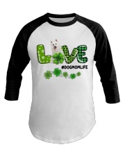 Patrick Life - Japanese Spitz Baseball Tee tile