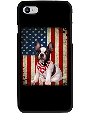 French Bulldog - American Flag Phone Case tile