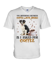 The Difference - Australian Shepherd 2 V-Neck T-Shirt tile