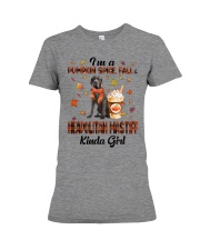 Pumpkin Kinda - Neapolitan Mastiff Premium Fit Ladies Tee tile