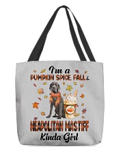 Pumpkin Kinda - Neapolitan Mastiff All-Over Tote tile
