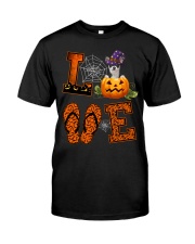 Scary Pumpkin - BLACK Chihuahua Classic T-Shirt front