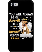 Hardest Goodbye - Pitbull Boxer Mix Phone Case tile