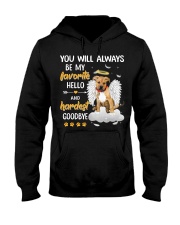 Hardest Goodbye - Pitbull Boxer Mix Hooded Sweatshirt tile