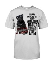 Happy father Day - Black Pug Premium Fit Mens Tee tile