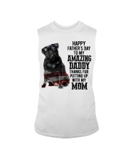 Happy father Day - Black Pug Sleeveless Tee tile