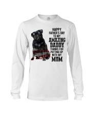 Happy father Day - Black Pug Long Sleeve Tee tile