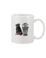Happy father Day - Black Pug Mug tile