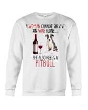 She Also Needs - Pitbull Crewneck Sweatshirt tile