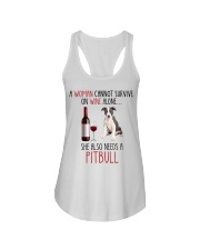 She Also Needs - Pitbull Ladies Flowy Tank tile