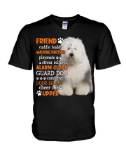 Playmate - Old English Sheepdog V-Neck T-Shirt tile