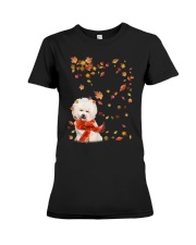 Leaf Scarf - CREAM Bichon Frise Premium Fit Ladies Tee tile