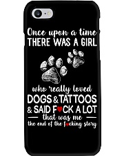 Girl Love Dog and Tattoos Phone Case tile