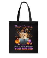 Karma - Poochon Tote Bag tile