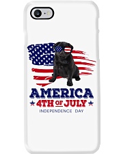 American 4th july - Pug Dog Phone Case tile