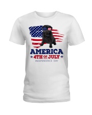American 4th july - Pug Dog Ladies T-Shirt tile