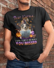 Karma - BLUE MERLE Australian Shepherd Classic T-Shirt apparel-classic-tshirt-lifestyle-26